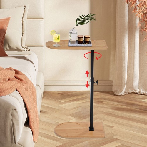 Shaped bamboo side - side, table