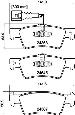Don rear brake - don, vw