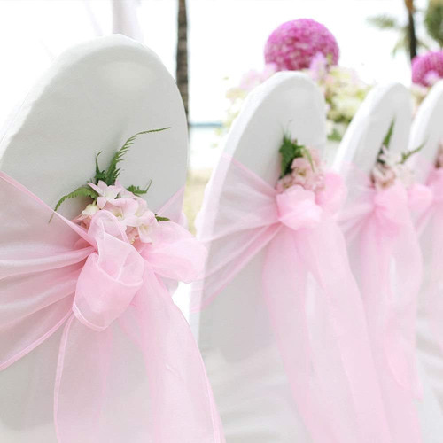 Organza chair sashes - chair,