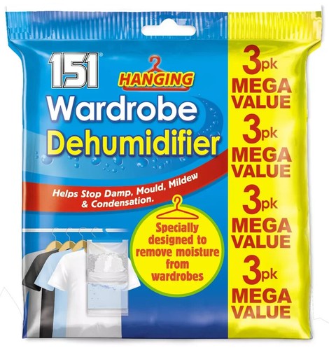 Hanging wardrobe dehumidifier - wardrobe,