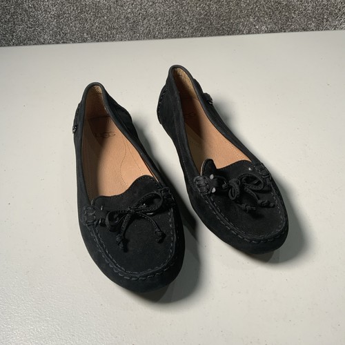 Ugg moccasin shoes flat suede - flat,