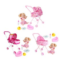 Doll Foldable System Kids Toy for Dolls for Car Travel Baby