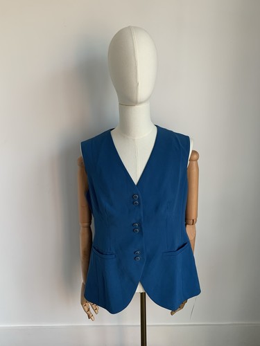 Ladies wallis blue waist coat - waist,