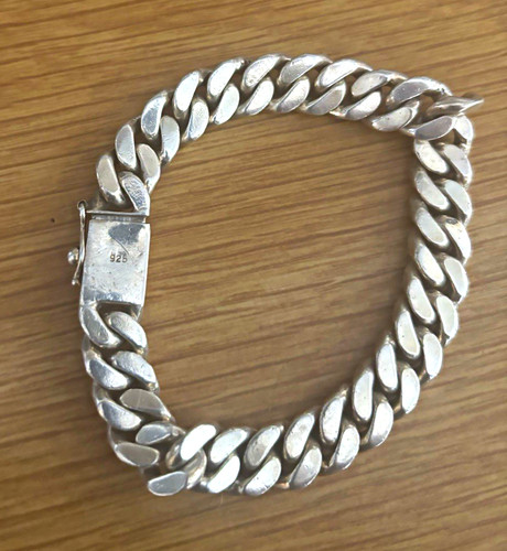 925 sterling silver curb - 925,