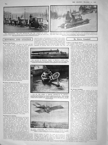Old antique print 1909 - old,