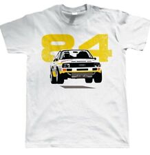 Car Racer T-Shirt Rally Aud 80s Art Poster Gift Unisex men Women Retro Tee