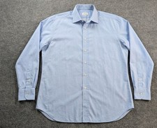 BRIONI Italy Dress Shirt Blue