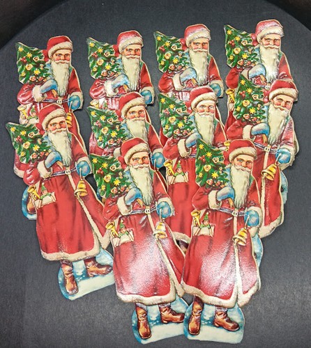 Vintage 1930 german santa - vintage,