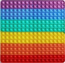 Jumbo Square Rainbow Push Pop