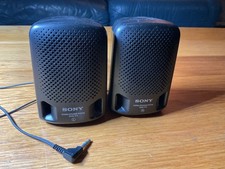 SONY SRS-P3 Stereo Speaker System Portable Mini Wired Vintage