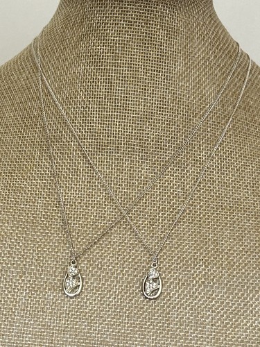 Set two silver tone chains - silver,