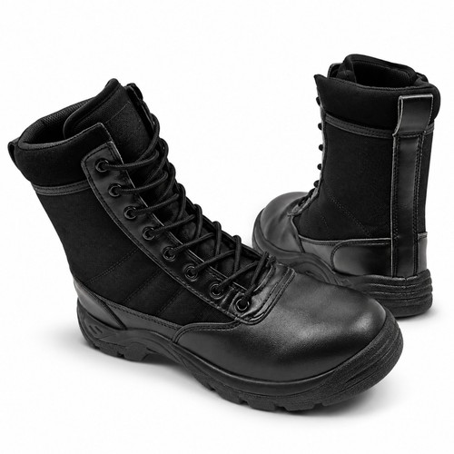 Mens safety boots steel toe - steel,