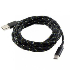 BLACK BRAIDED 10FT LONG TYPE-C