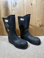 Airboss Defense Men's Firefighting Boots – Size 11, Regular Width – Steel Toe