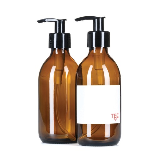 Tec amber glass bottles - amber,