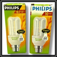 2x Philips Energy Saver Bulb