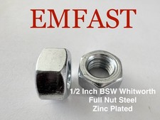 1/2 inch BSW Hexagon Full Nut