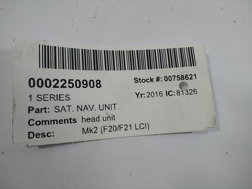 Sat nav unit - unit, series