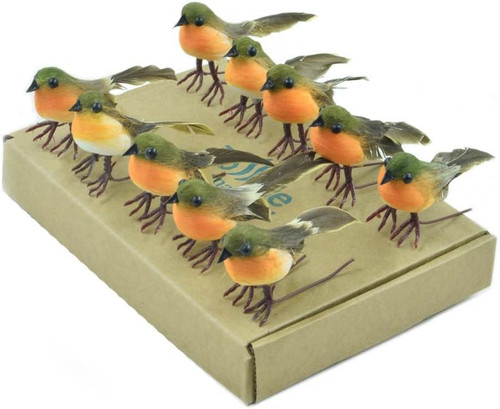 10pcs small robin bird - robin,