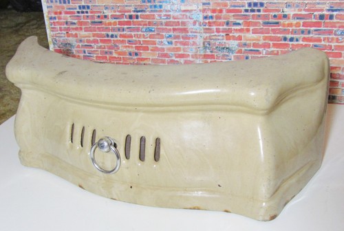 Vintage cast iron fire - iron,