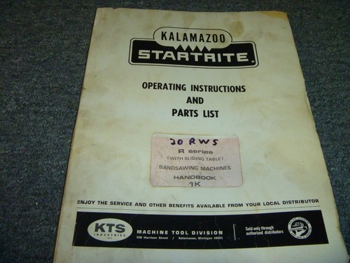 Startrite kalamazoo 20rws - kalamazoo,