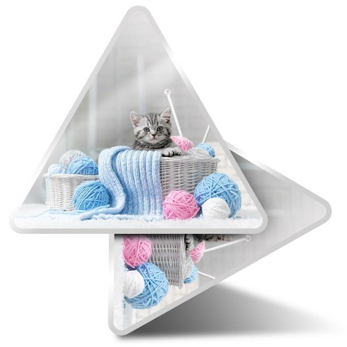 Triangle stickers 5cm - stickers,