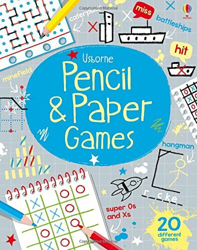Pencil paper games - pencil, (tear-off