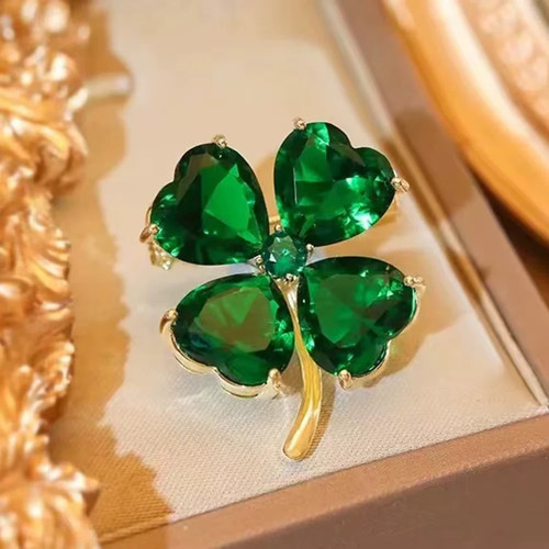 Shamrock green rhinestone - green,