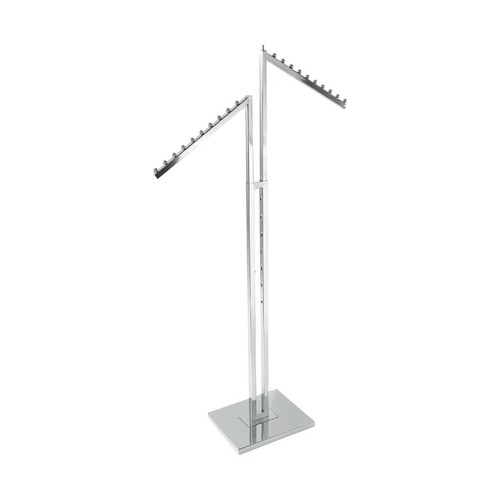Chrome clothes rail stand - clothes,