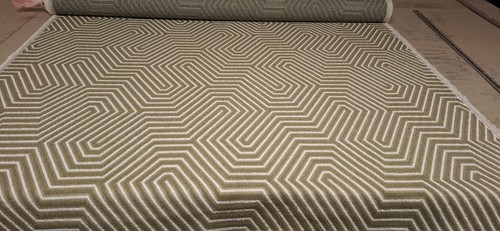 Geometric olive green white - olive,