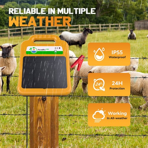 Solar electric fence energiser - solar,
