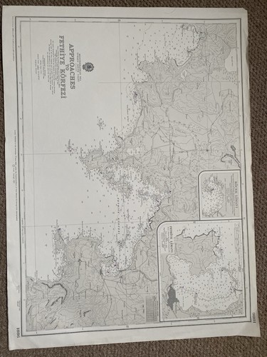 Vintage admiralty chart titled - vintage,