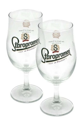 Staropramen pint glasses new - pint,