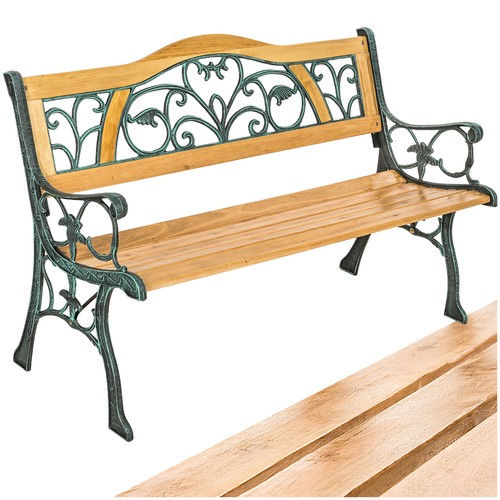 Wooden garden bench seat - bench,