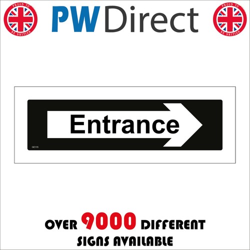 Sign entrance right - sign, door
