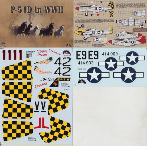 Zotz decals 51d - p-51d, mustang
