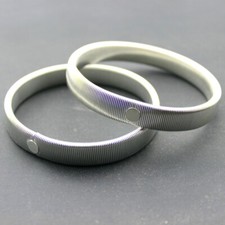 2x Mens Shirt Sleeve Holders Arm Bands Hoop Elastic Metal Armband Wristband◇