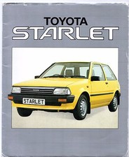 Toyota Starlet 1.0 GL 1985-1986 UK Market Sales Brochure