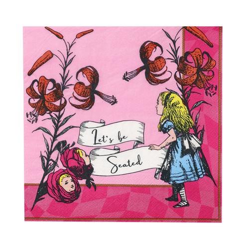 Alice wonderland napkins - alice, in