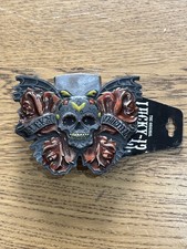 Lucky 13 Belt Buckle Skull