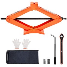 2.5 Ton Tonne Scissor Jack Lift Wind Up for Car Van Garage w/Crank Speed Handle