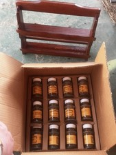 Vintage Wooden Spice Rack With