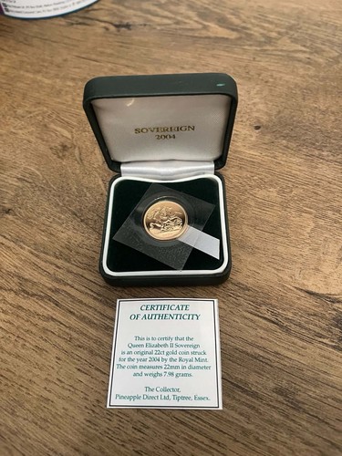 22ct gold sovereign coin - 22ct,