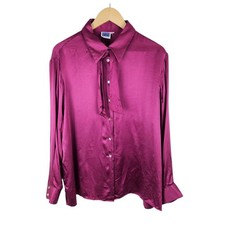 Silk Shirt Purple Womens 16/18