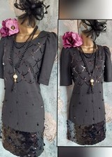 River island black beaded