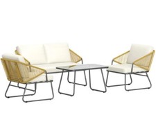 4 Piece Rattan Garden
