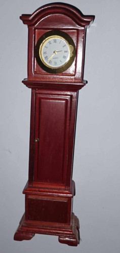 Mahogany grandfather clock - mahogany,