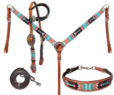 Leather Western Tack Set With