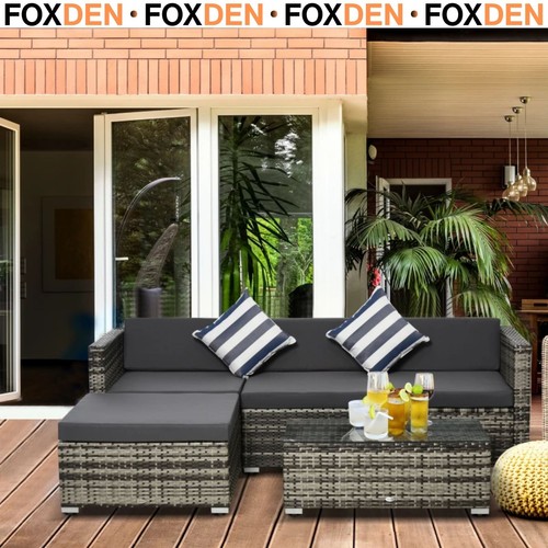 Rattan garden sofa set - rattan,