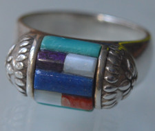 QVC multi stone silver